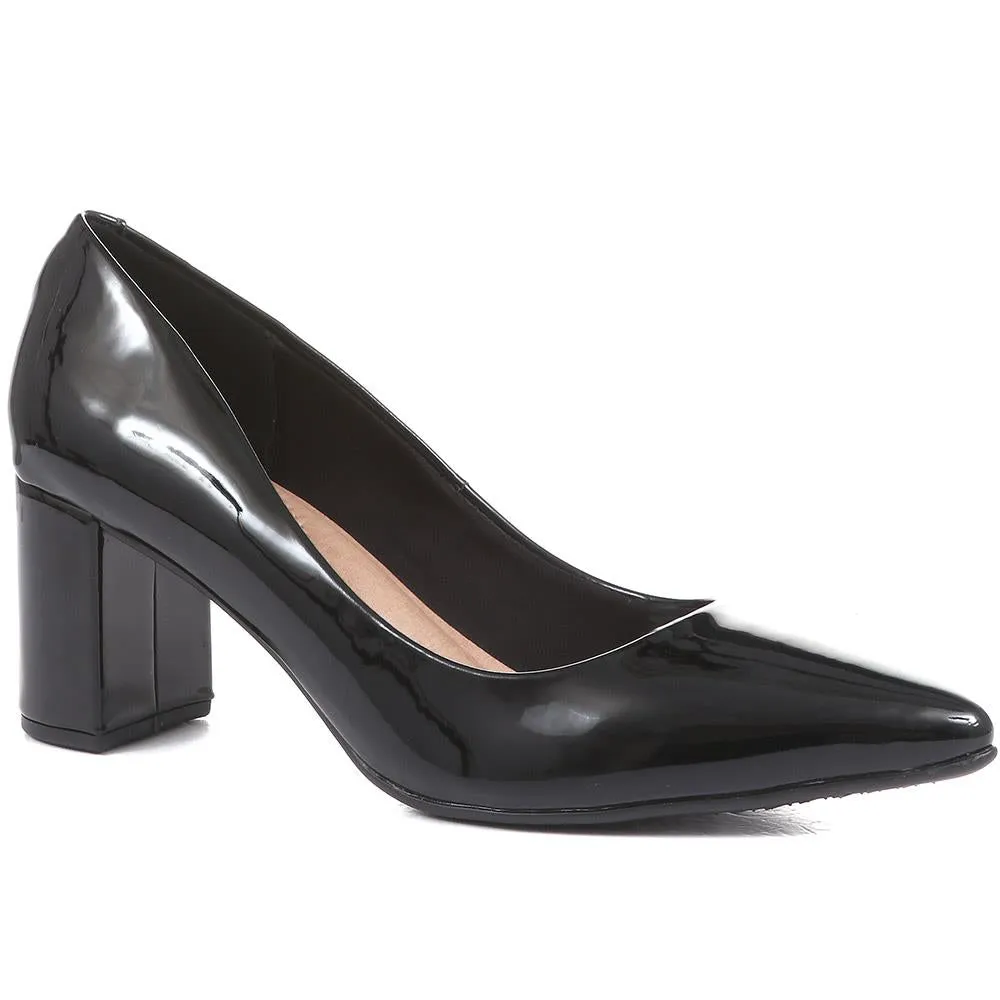 Block Heeled Court Shoes - BRIO36001 / 322 579 sold by Shoe-Shop
