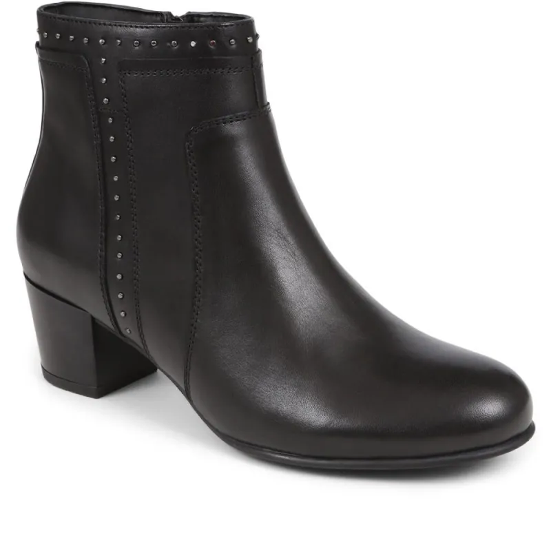 Minimalist Heeled Ankle Boot - RNB38019 / 324 505 sold by Shoe-Shop