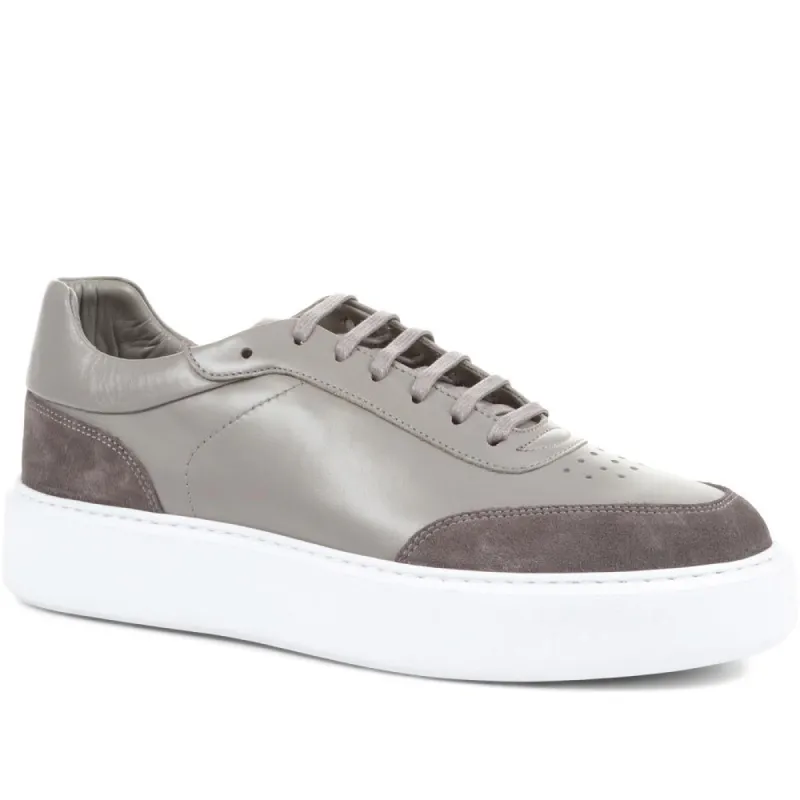 Skelton Chunky Leather Trainers - SKELTON / 322 935 made by Jones Bootmaker