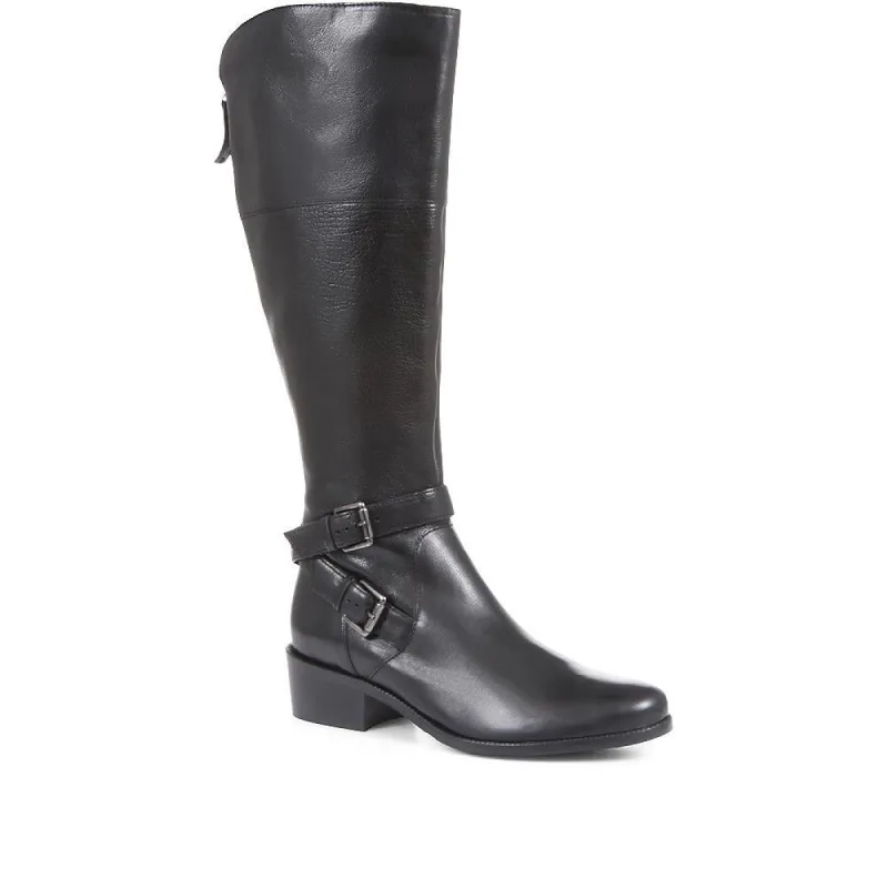 Phoebe Medium Calf Fit Leather Knee-High Boots - PHOEBEM / 320 895 sold by Shoe-Shop