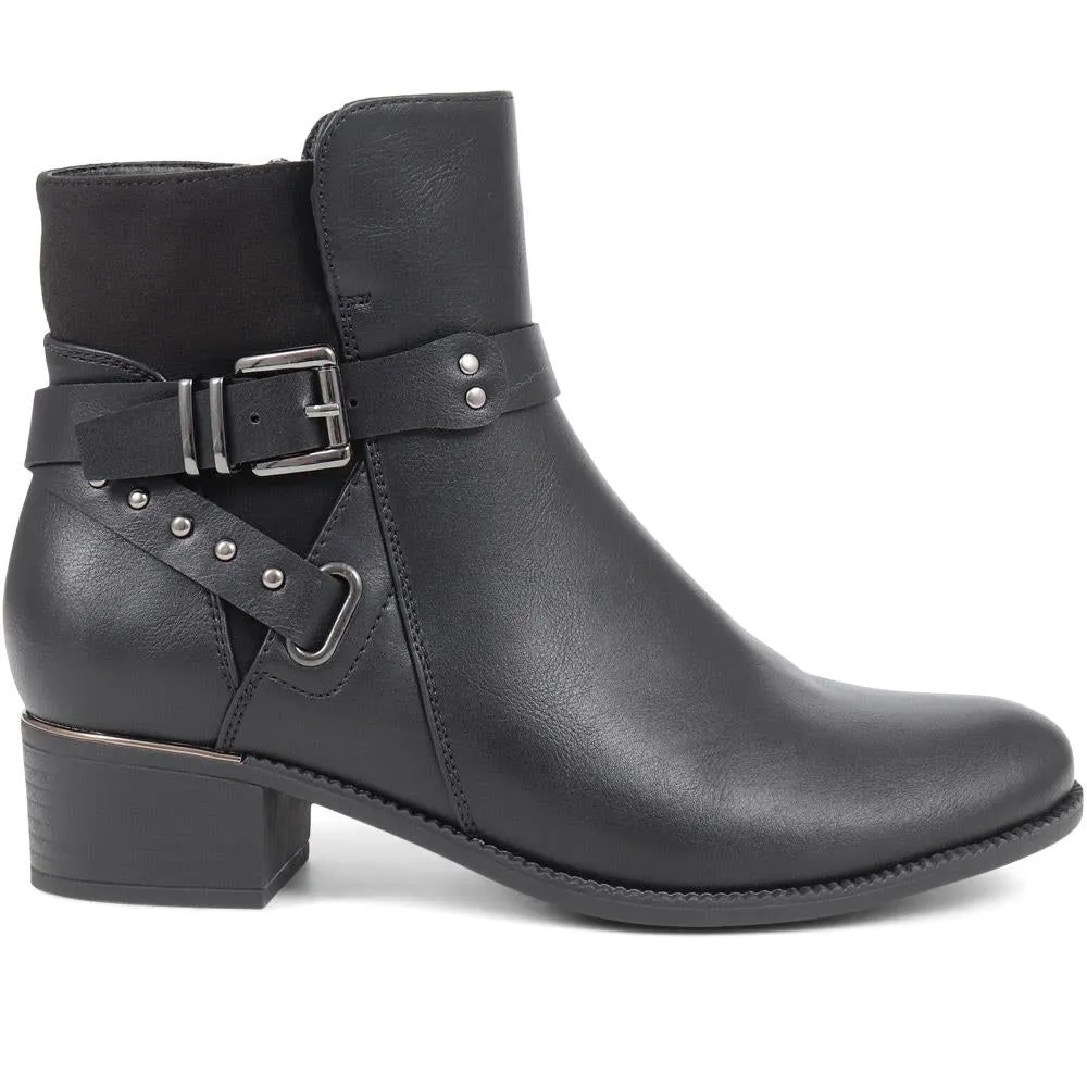 Buckle Detail Ankle Boots - WOIL38003 / 324 133 sold by Shoe-Shop product image thumbnail 3