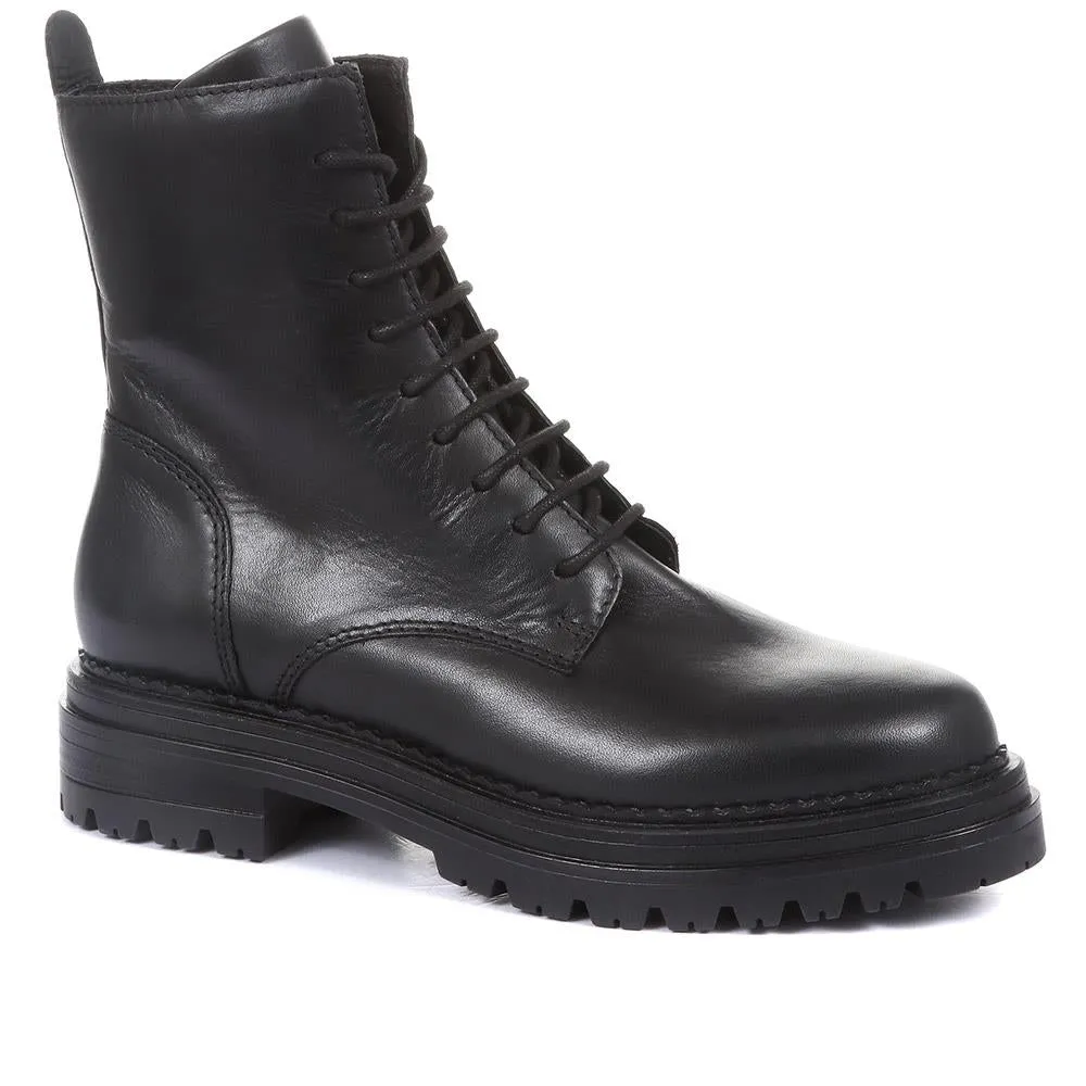 Paris Black Leather Biker Boots - PARIS2 / 320 546 sold by Shoe-Shop product image thumbnail 2