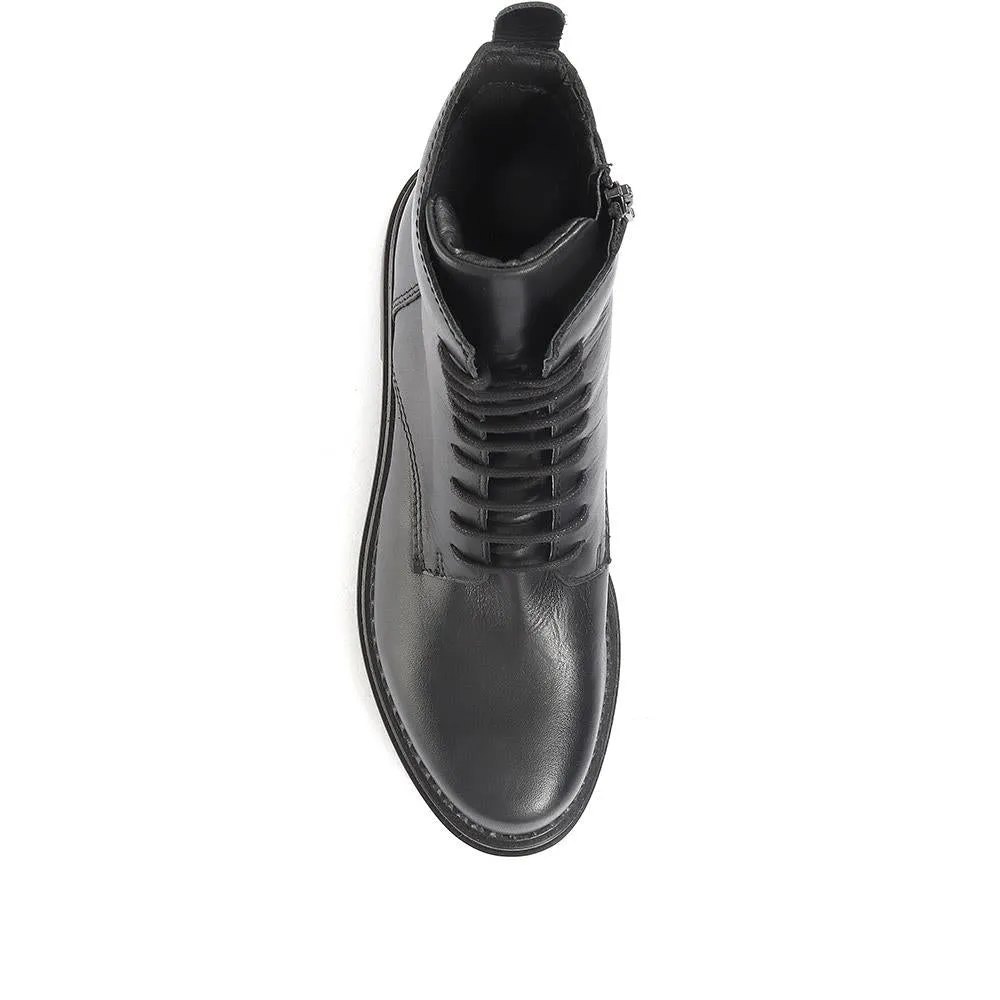 Paris Black Leather Biker Boots - PARIS2 / 320 546 sold by Shoe-Shop product image thumbnail 5