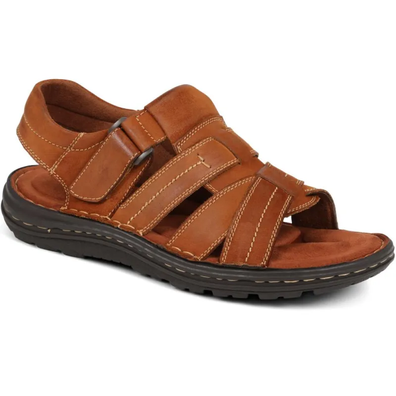 Touch-Fasten Leather Sandals - AATRA39003 / 325 337 sold by Shoe-Shop