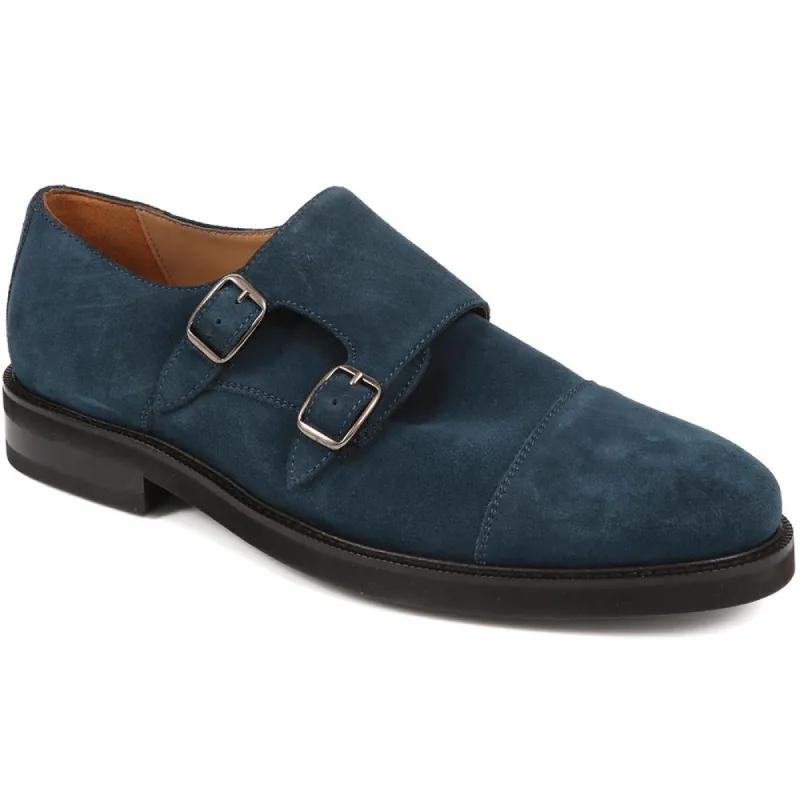 Oliver Double Strap Leather Monk Shoes - OLIVER / 324 382 sold by Shoe-Shop