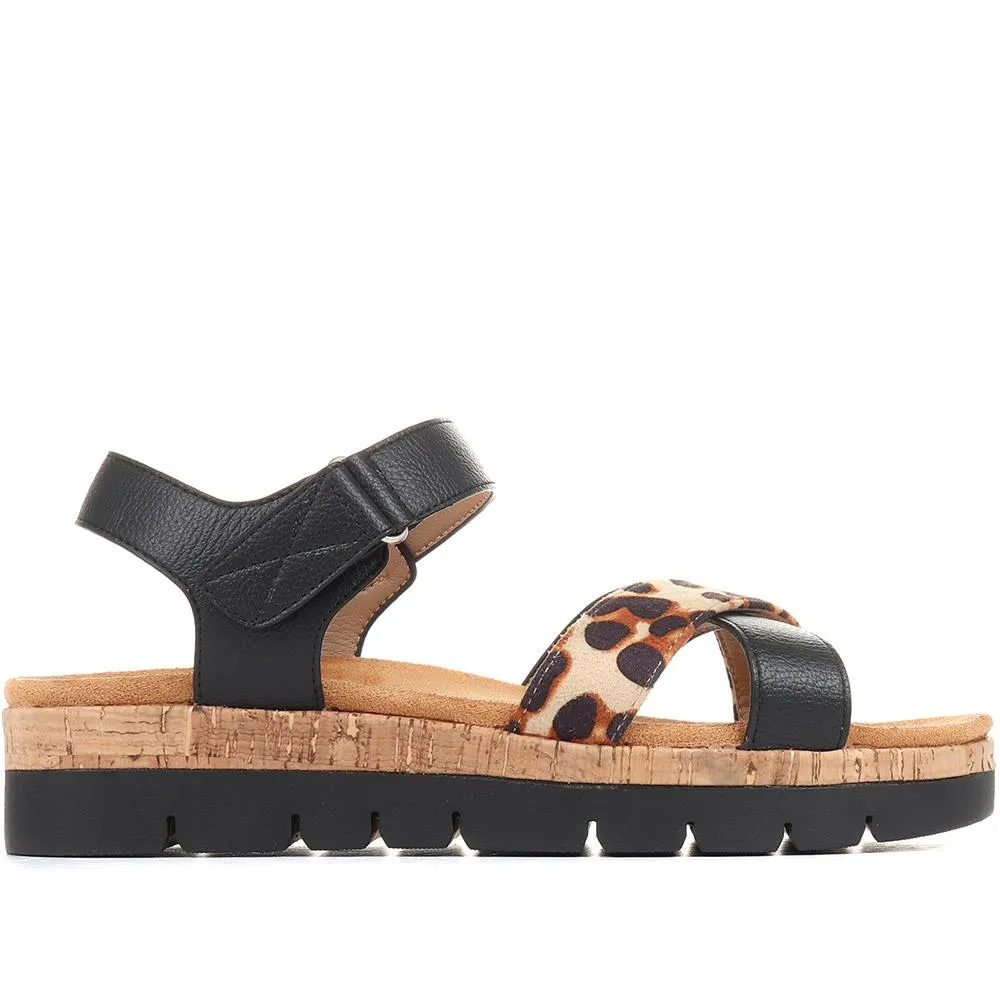 Leopard Print Platform Sandals - BELBAIZH35085 / 321 675 sold by Shoe-Shop product image thumbnail 3