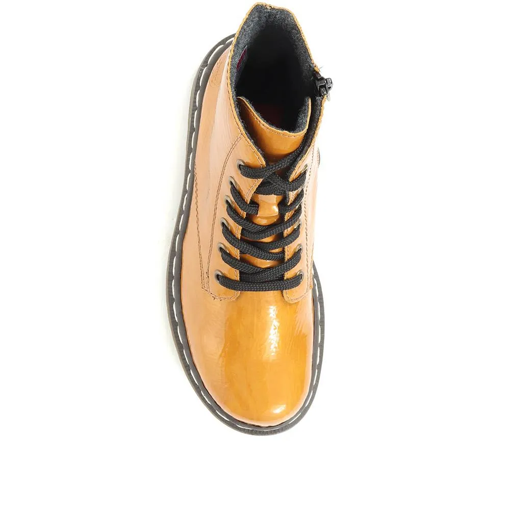 Patent Lace-Up Ankle Boots - RKR32519 / 319 081 sold by Shoe-Shop product image thumbnail 5