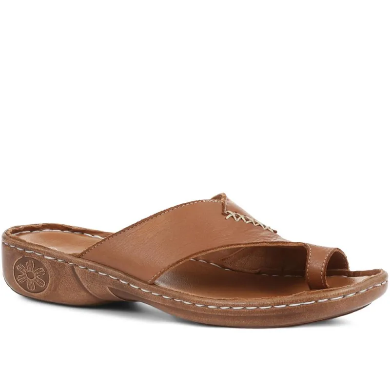 Leather Toe-Post Sandals - GENC35003 / 322 255 sold by Shoe-Shop
