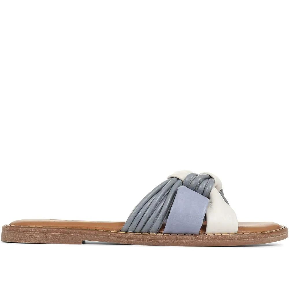 Ginia Leather Slider Sandals - GINIA / 322 412 sold by Shoe-Shop product image thumbnail 2