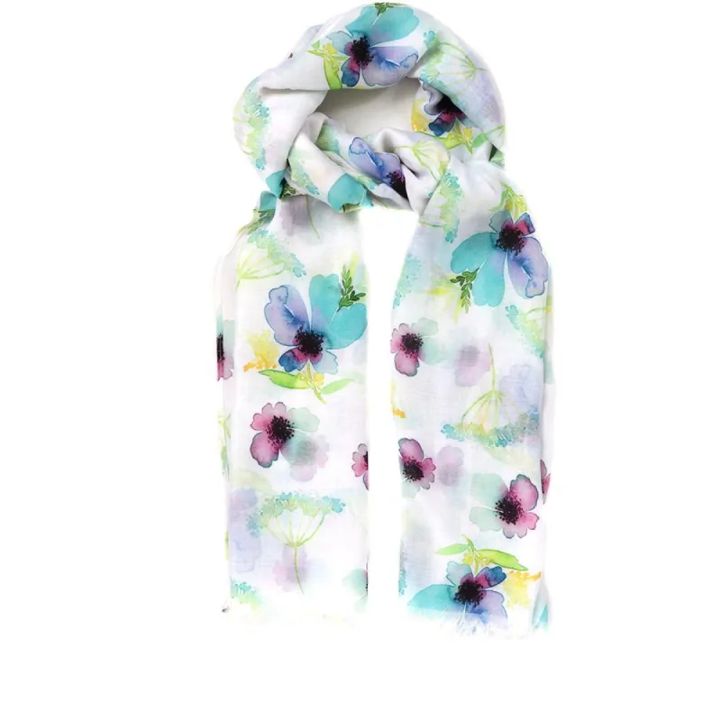 Watercolour Lightweight Scarf - JEW35009 / 322 235 sold by Shoe-Shop