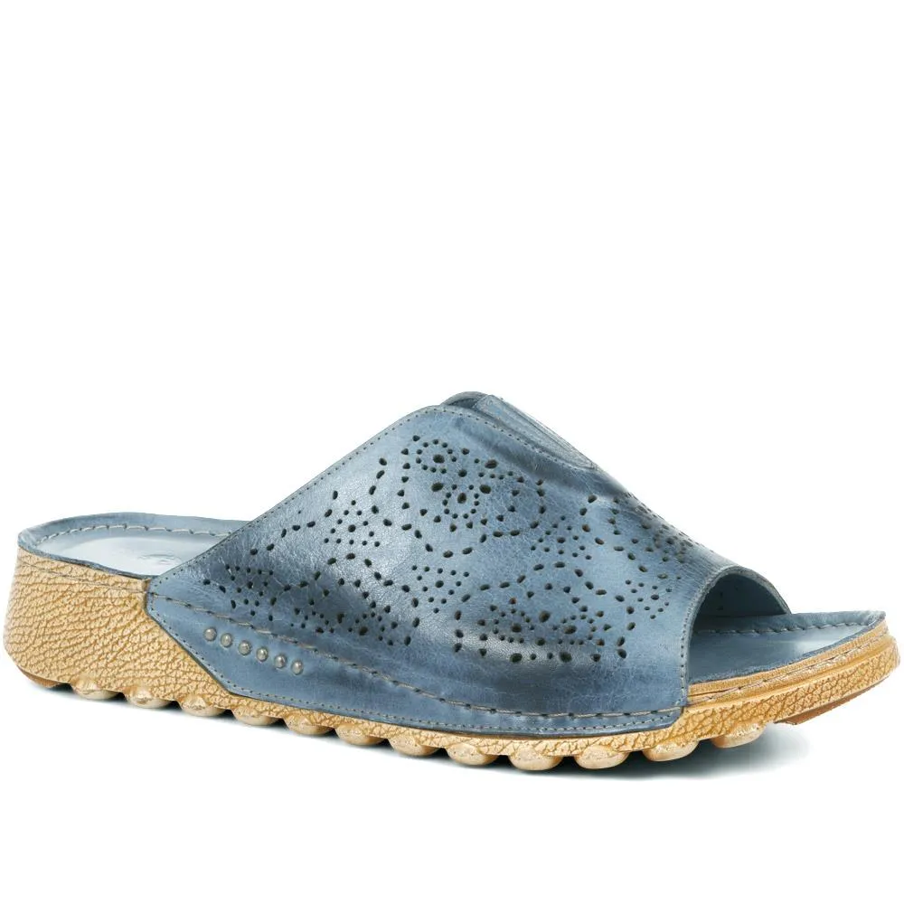 Women's Flexible Leather Mules - KARY35005 / 322 125 sold by Shoe-Shop