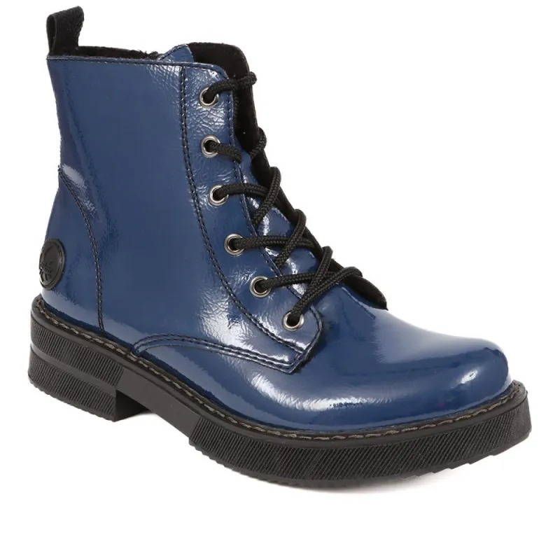 Floral Lace Up Boots - RKR34512 / 320 674 sold by Shoe-Shop