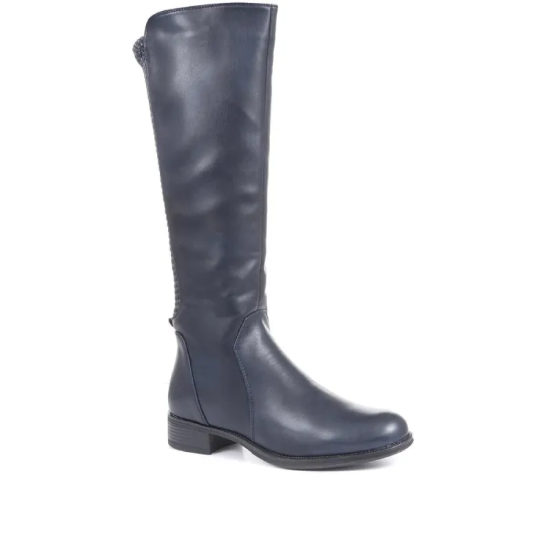 Stretch Panel Riding Boots - WBINS34179 / 320 711 sold by Shoe-Shop