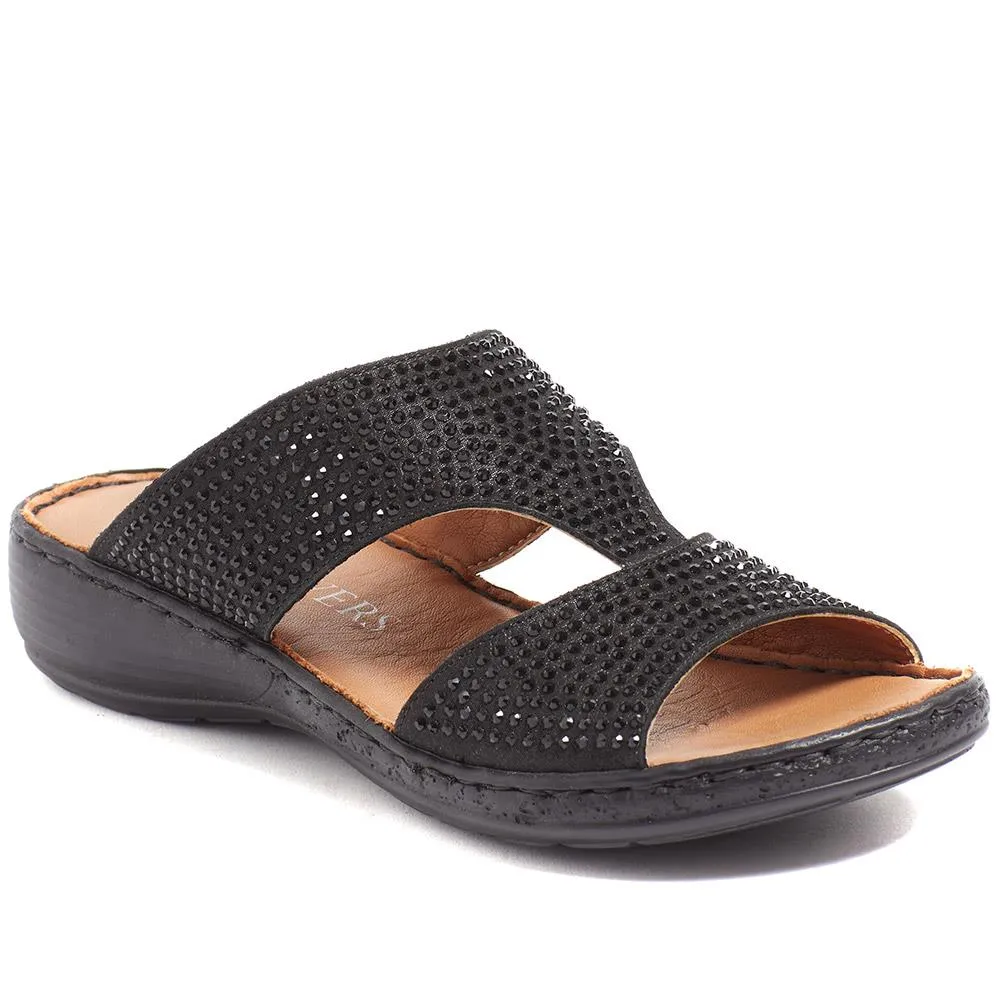 Leather Mule Sandals - LUCK37013 / 323 961 sold by Shoe-Shop