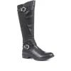 Patterned Stretch Panel Knee-High Boots - WBINS34177 / 320 710 sold by Shoe-Shop