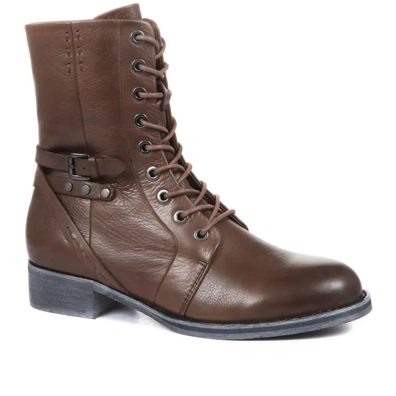 Tyra Leather Lace Up Boots - SINO34511 / 320 497 sold by Shoe-Shop