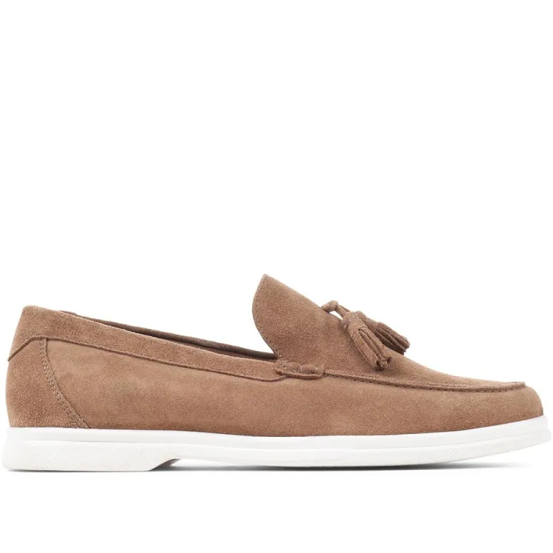 Quin Suede Tassel Loafers - QUIN / 321 689 made by Jones Bootmaker