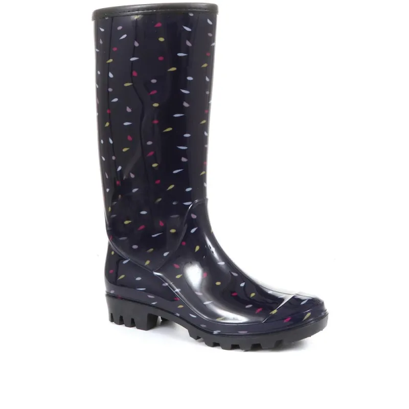 Polka Dot Wellington Boot - FEI30006 / 316 227 sold by Shoe-Shop