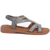 Embellished Flat Strappy Sandals - BELBAIZH39029 / 325 139 sold by Shoe-Shop