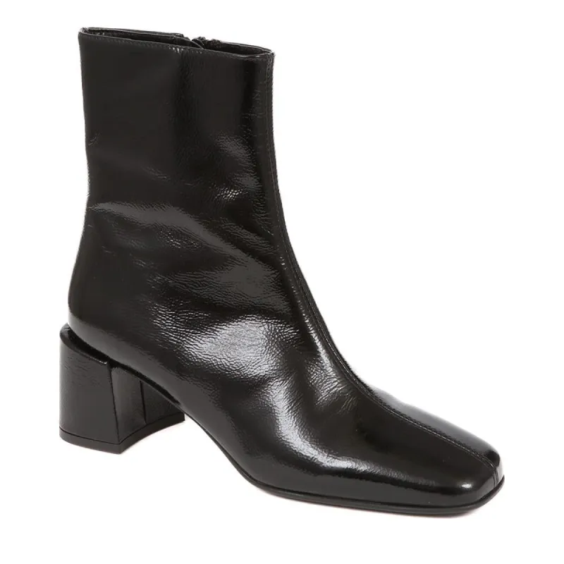 LAREINA Patent Block Heeled Ankle Boots - LAREINA / 324 366 sold by Shoe-Shop