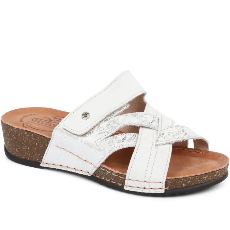 Leather Mule Sandals - FLY37055 / 323 226 sold by Shoe-Shop