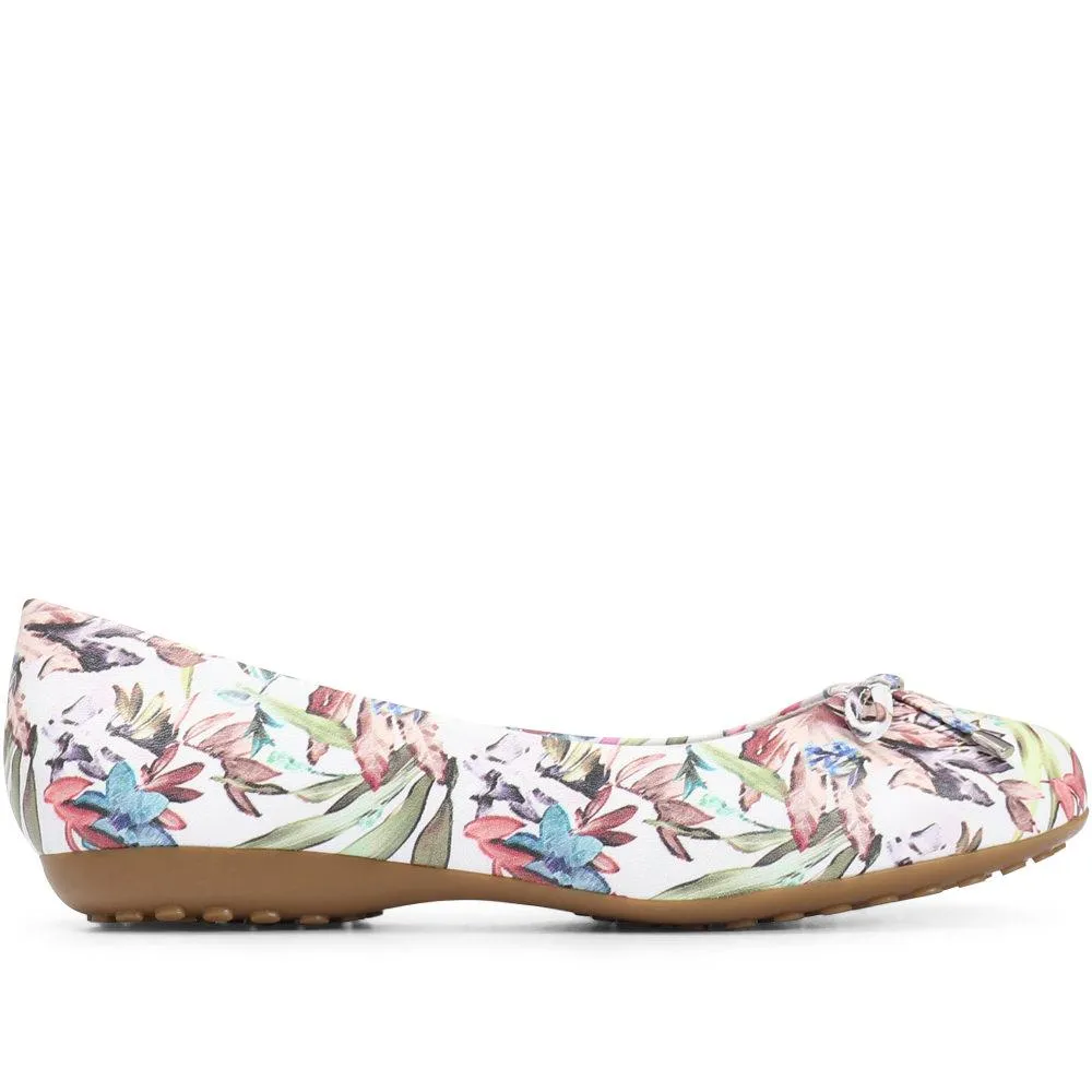 Floral Print Leather Ballet Pump - BOT29022 / 315 372 sold by Shoe-Shop product image thumbnail 2
