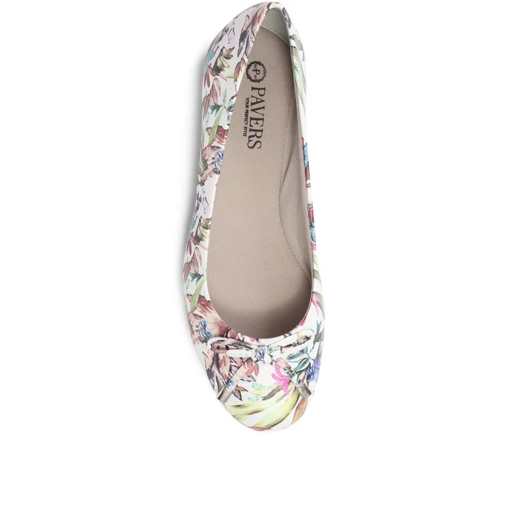 Floral Print Leather Ballet Pump - BOT29022 / 315 372 sold by Shoe-Shop product image thumbnail 5
