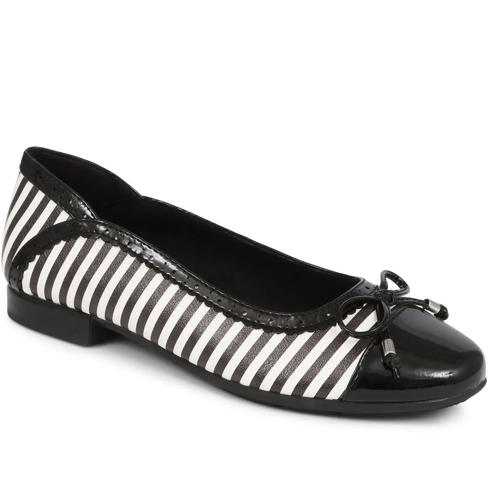 Patterned Ballet Flats - WBINS39090 / 325 164 sold by Shoe-Shop