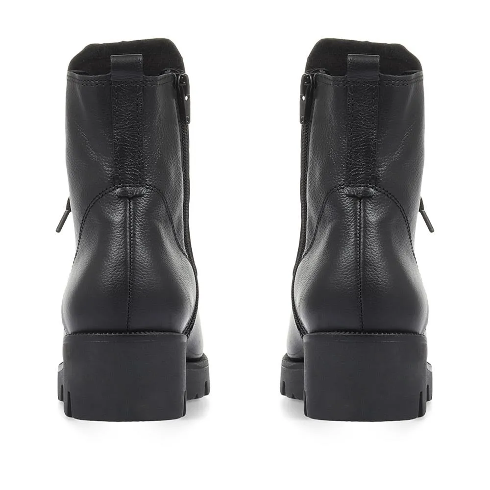 Wide Fit Leather Biker Boots - GAB32527 / 319 156 sold by Shoe-Shop product image thumbnail 4