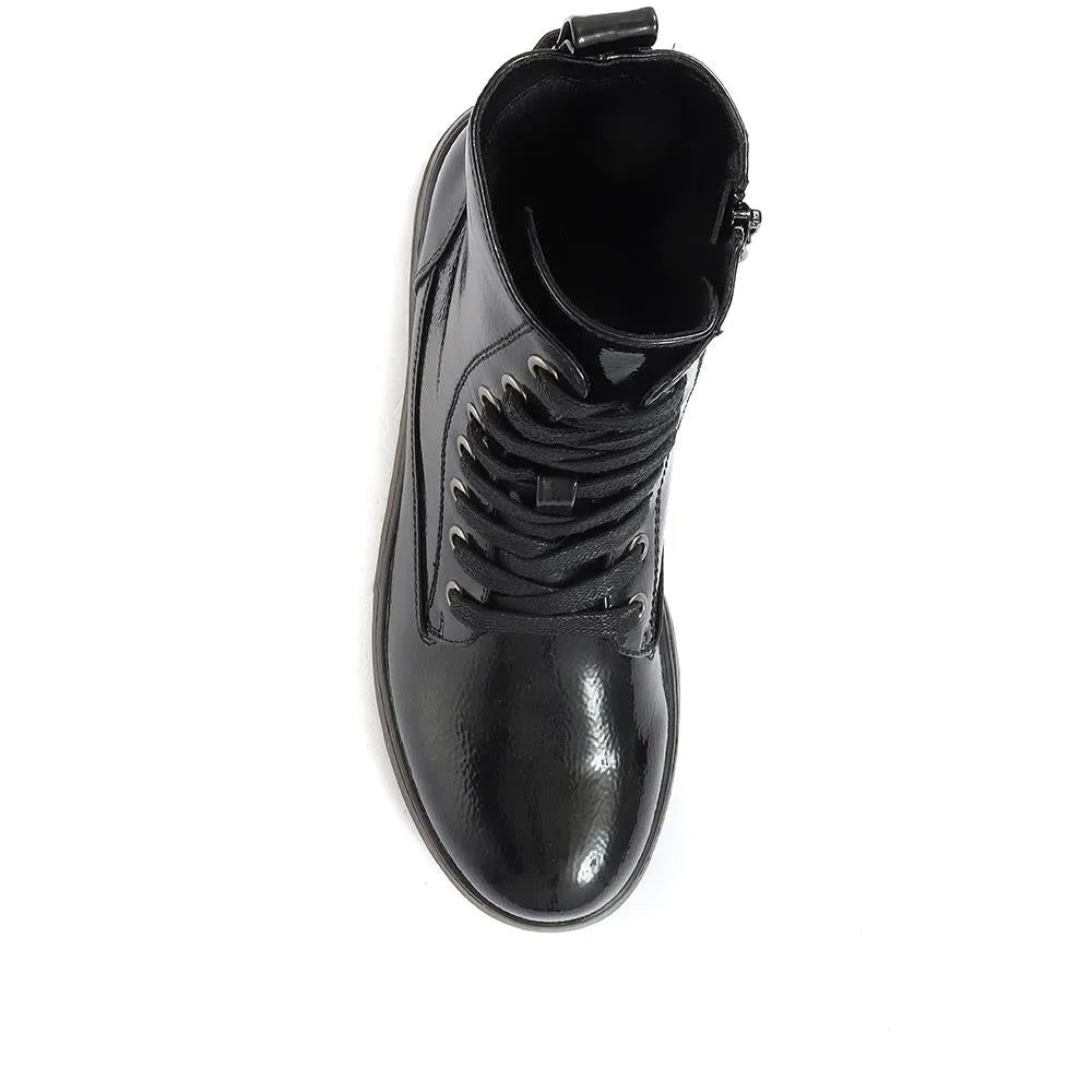 Lace-Up Biker Boots - BELWOIL34027 / 320 792 sold by Shoe-Shop product image thumbnail 5