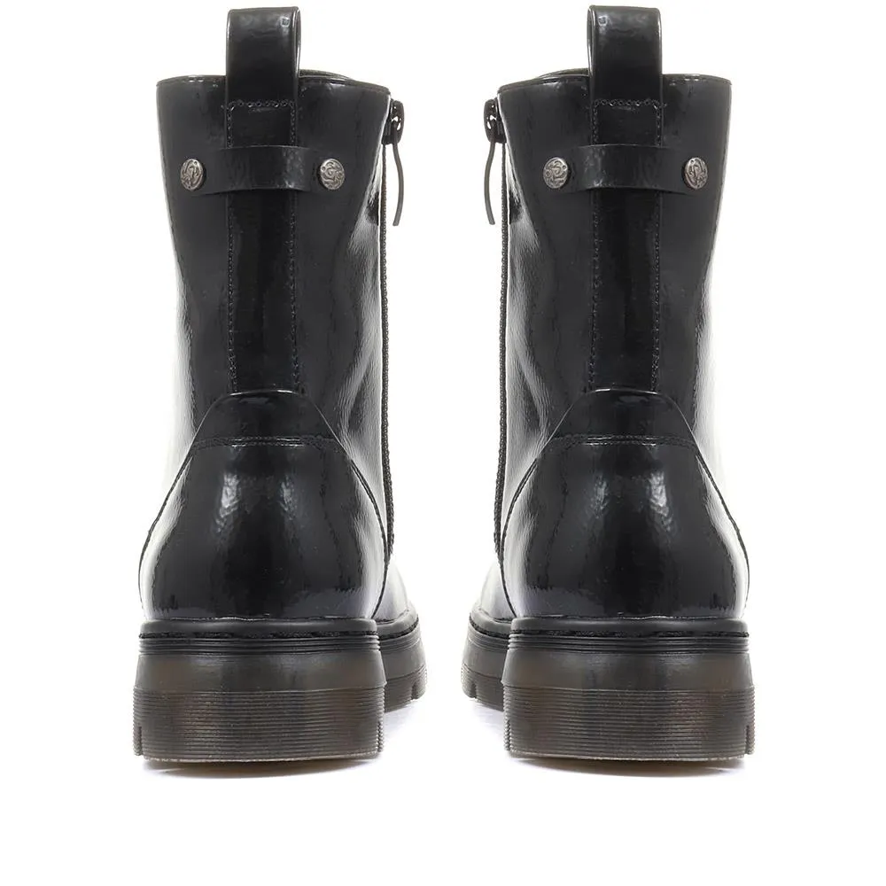 Lace-Up Biker Boots - BELWOIL34027 / 320 792 sold by Shoe-Shop product image thumbnail 4