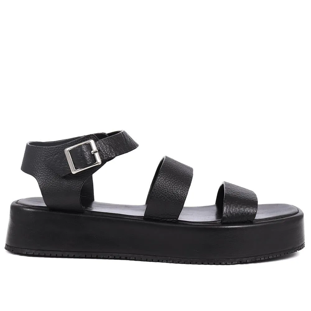 Hailey Leather Platform Sandals - HAILEY / 325 374 sold by Shoe-Shop product image thumbnail 4