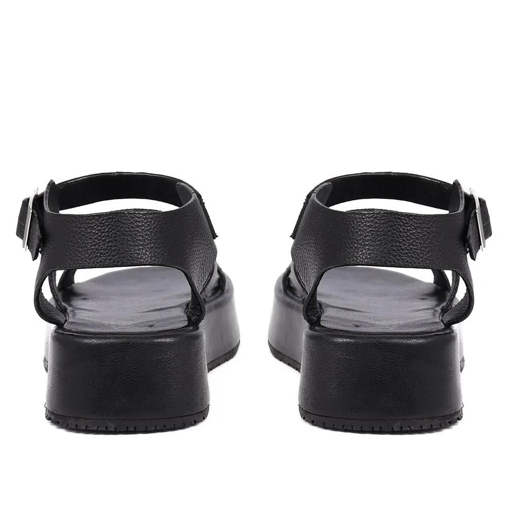 Hailey Leather Platform Sandals - HAILEY / 325 374 sold by Shoe-Shop product image thumbnail 5