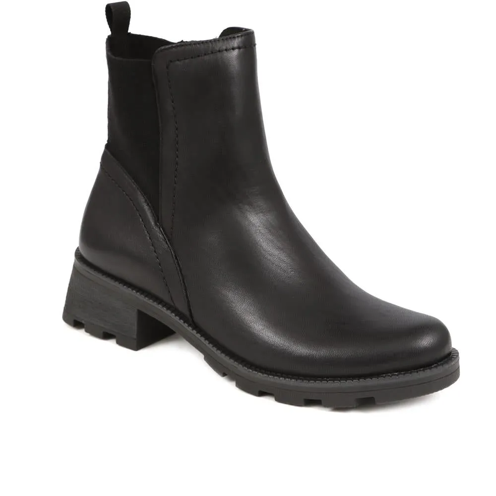 Leather Cleated Sole Chelsea Boots - CAPRI38500 / 325 544 sold by Shoe-Shop
