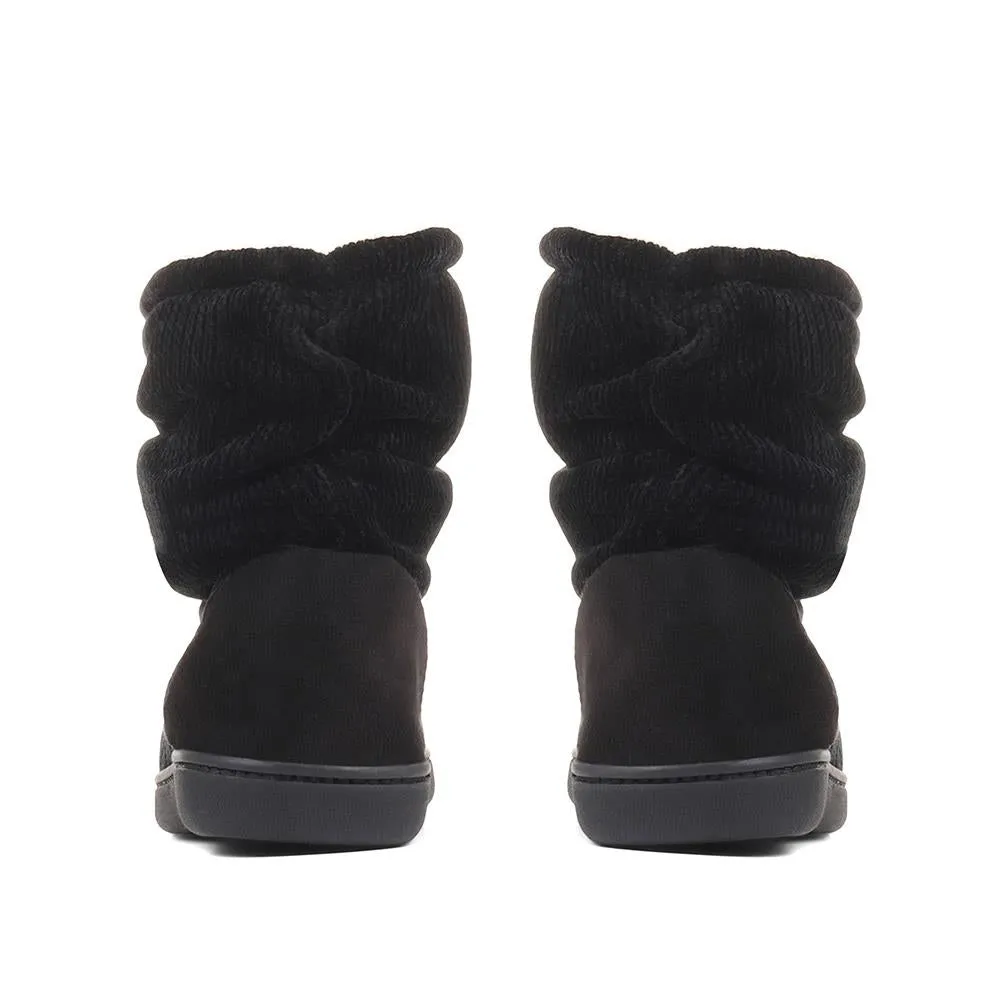 Knitted Slipper Boots - QING36025 / 322 966 sold by Shoe-Shop product image thumbnail 4