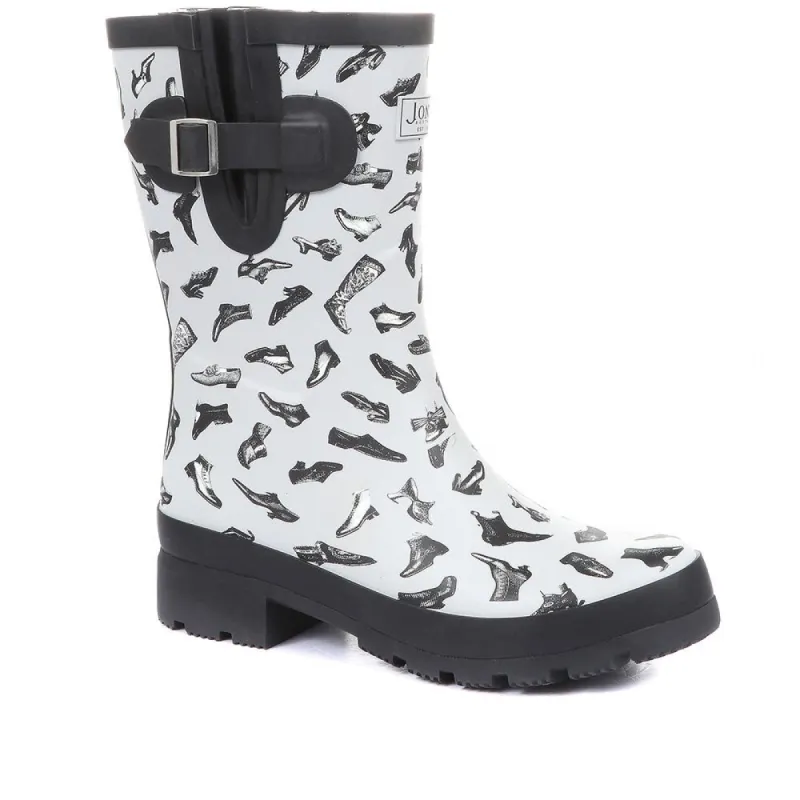 Madelaine Shoe Print Wellington Boots - MADELAINE / 321 189 sold by Shoe-Shop