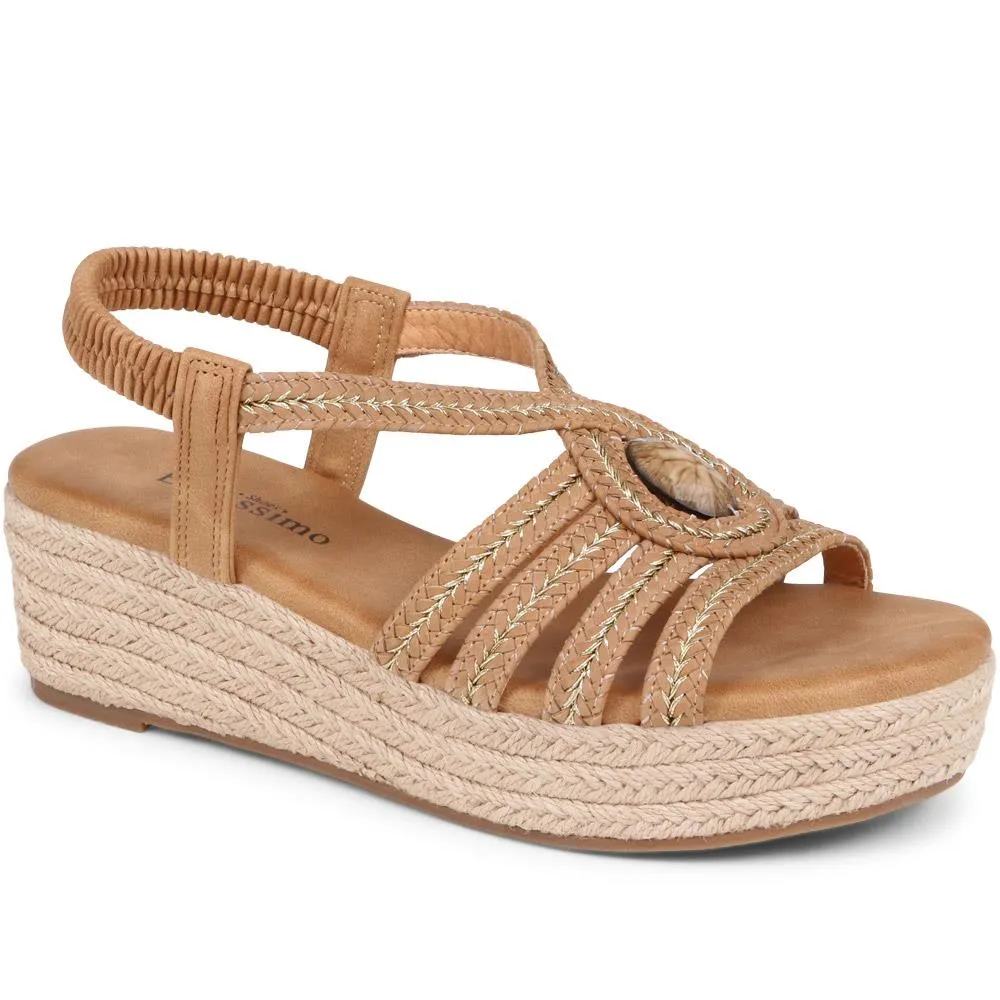 Embellished Platform Espadrilles - BELBAIZH37089 / 323 553 sold by Shoe-Shop
