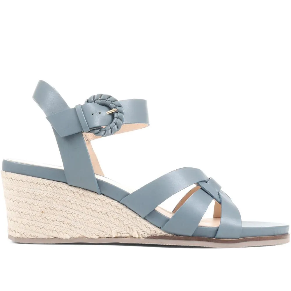 Loriana Leather Woven Wedge Sandals - LORIANA / 323 346 sold by Shoe-Shop product image thumbnail 3