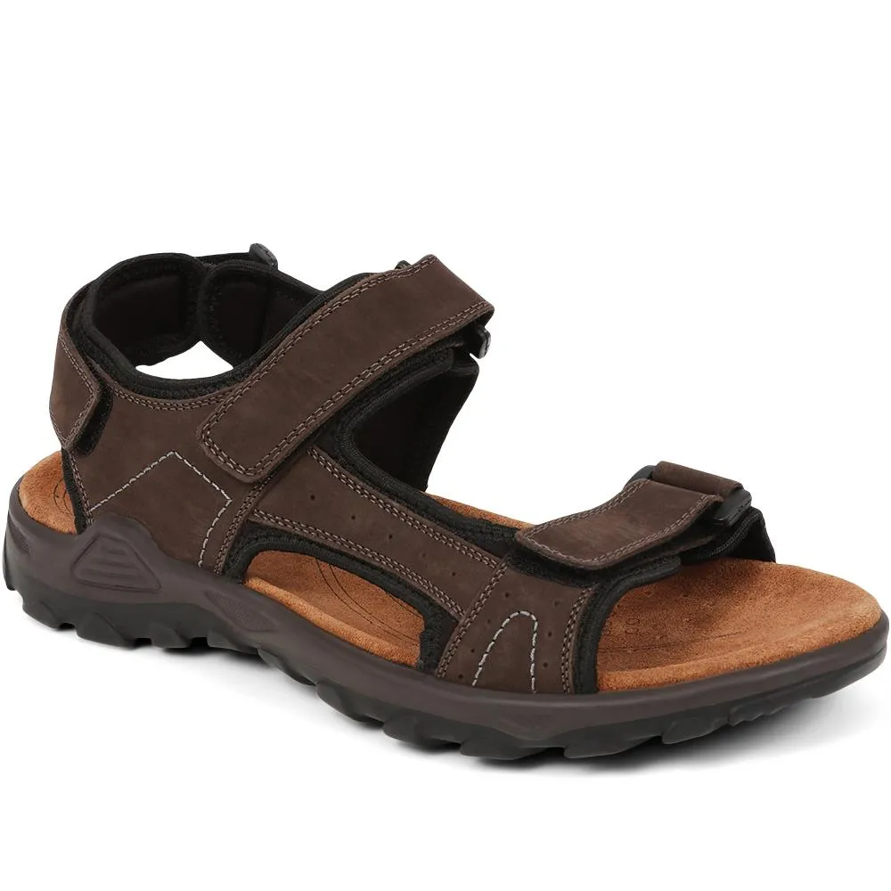 Adjustable Leather Walking Sandals - DDIN35007 / 321 538 sold by Shoe-Shop