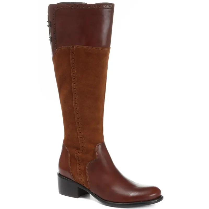 Leather Knee High Boot - CARM28503 / 313 427 sold by Shoe-Shop