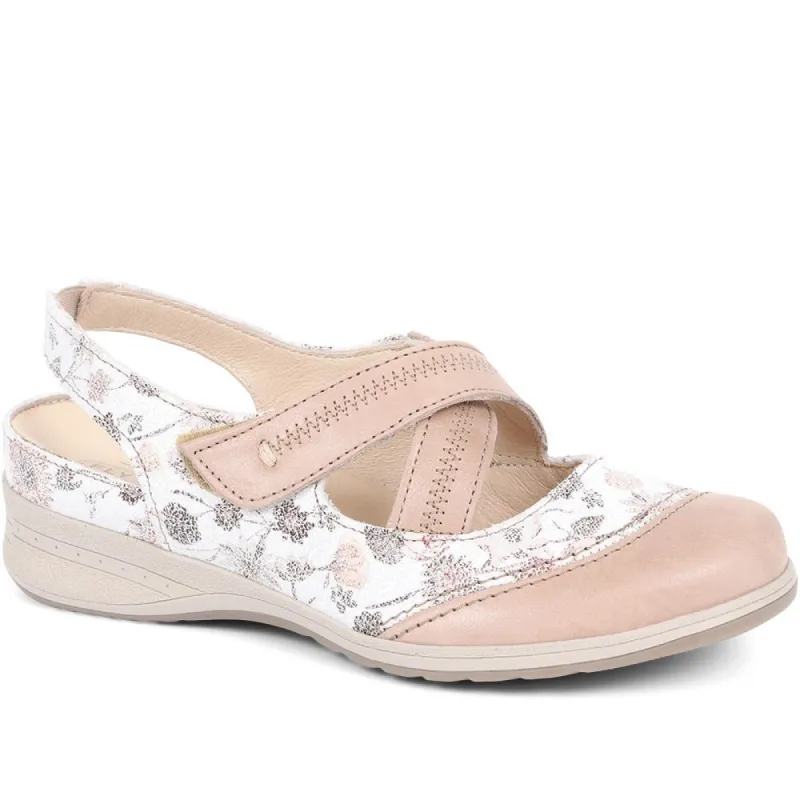 Floral Mary Janes - CAL37015 / 323 753 sold by Shoe-Shop