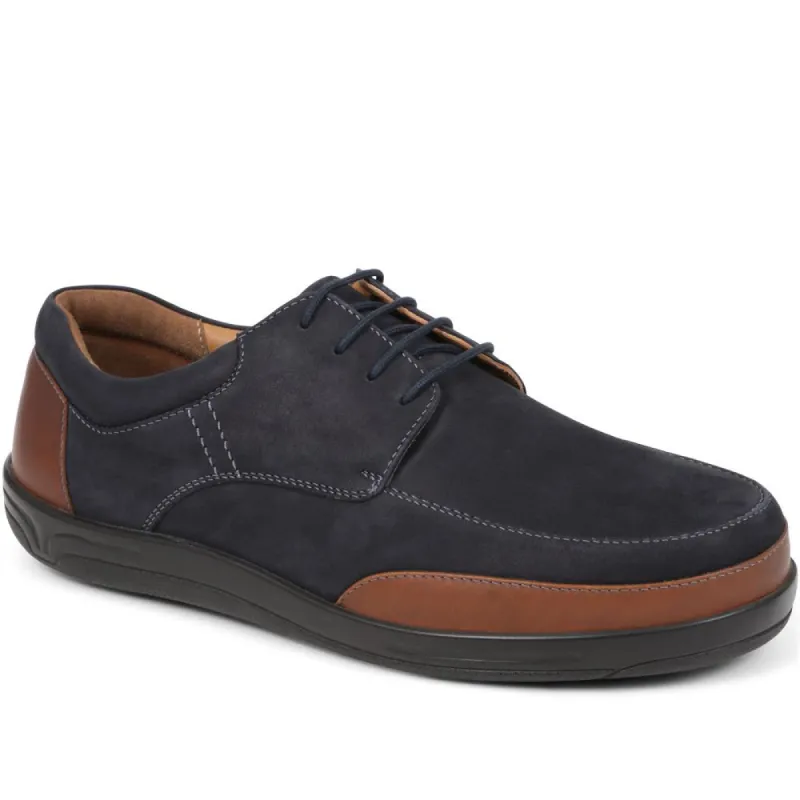 Extra Wide Fit Leather Lace-up Shoes - PAULO / 323 744 made by Shoe-Shop