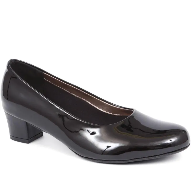 Block Heeled Court Shoes - AMITY37007 / 323 330 sold by Shoe-Shop