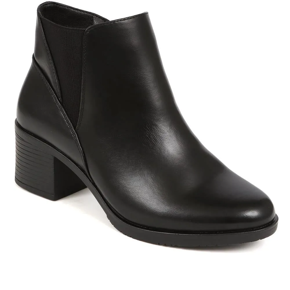 Block-Heeled Ankle Boots - WK38005 / 324 390 sold by Shoe-Shop