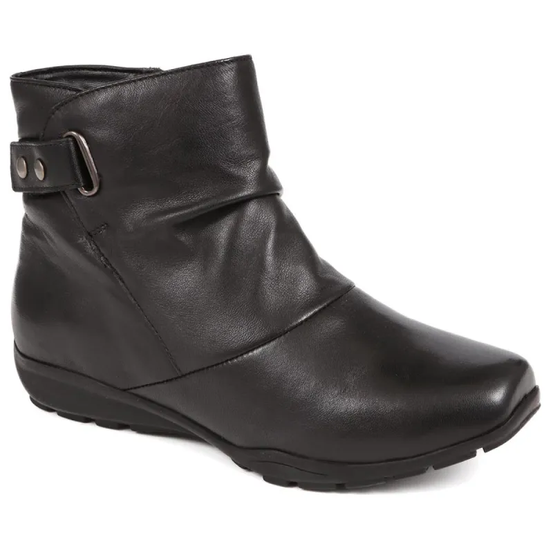 Leather Wedge Heel Ankle Boots - THEST38003 / 324 150 sold by Shoe-Shop