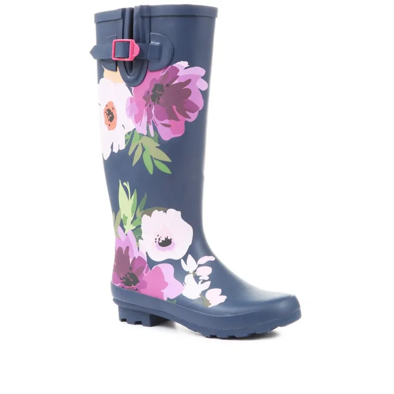 Floral Print Wellies - JDE36001 / 323 041 sold by Shoe-Shop