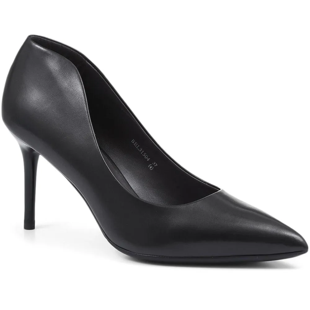 Heeled Leather Court Shoes - BEL31504 / 318 265 sold by Shoe-Shop