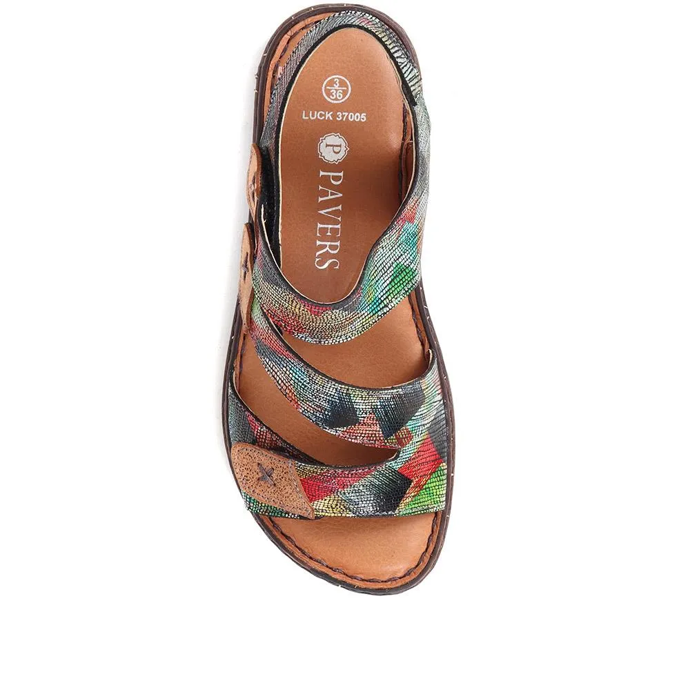 Leather Touch Fasten Sandals - LUCK37005 / 323 988 sold by Shoe-Shop product image thumbnail 4