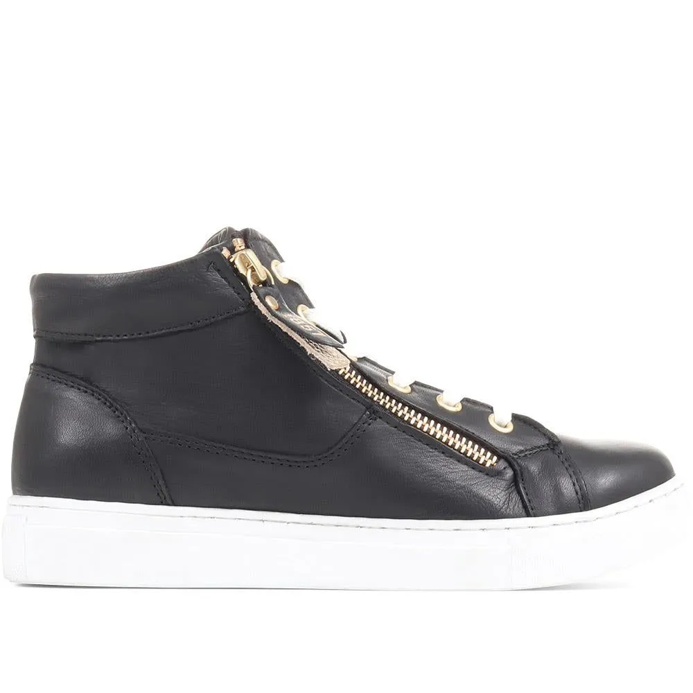 Palmira Leather High Top Trainers - PALMIRA / 323 084 sold by Shoe-Shop product image thumbnail 4