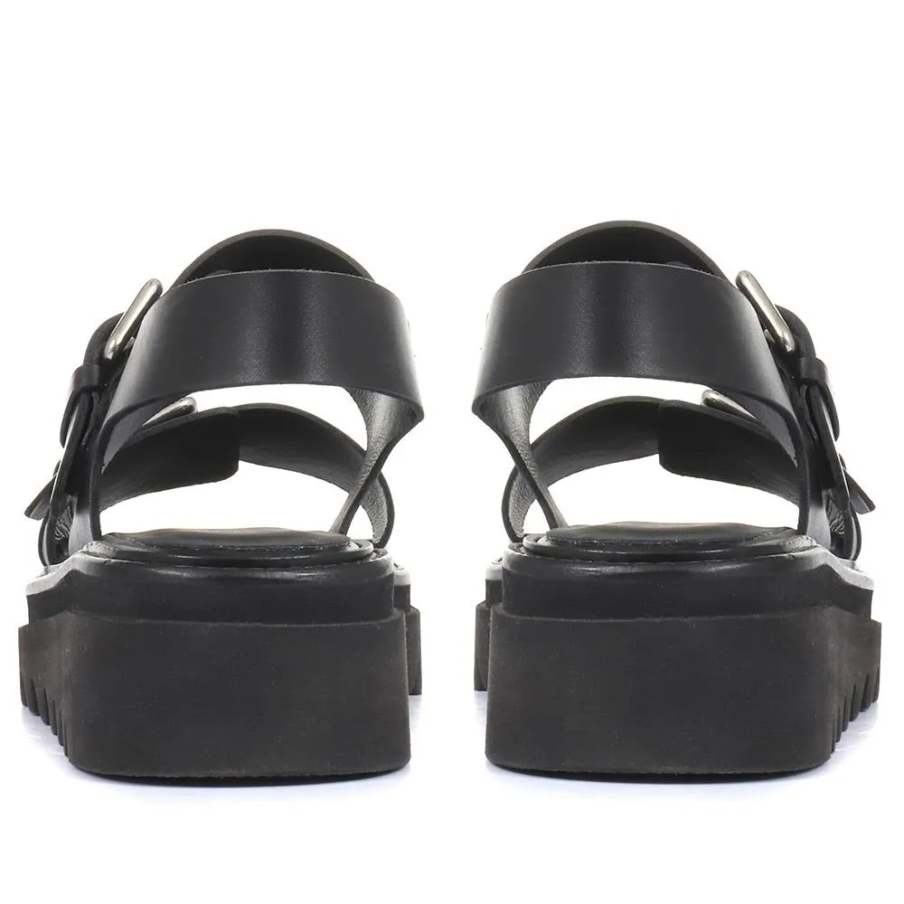 Dominique Chunky Leather Sandals - DOMINIQUE / 320 230 sold by Shoe-Shop product image thumbnail 4